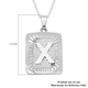 Initial X Pendant with Chain (Size 22) in Stainless Steel