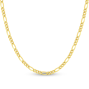 Close Out Deal- 14K Yellow Gold Figaro Necklace (Size - 20), Gold Wt 2.60 Gms
