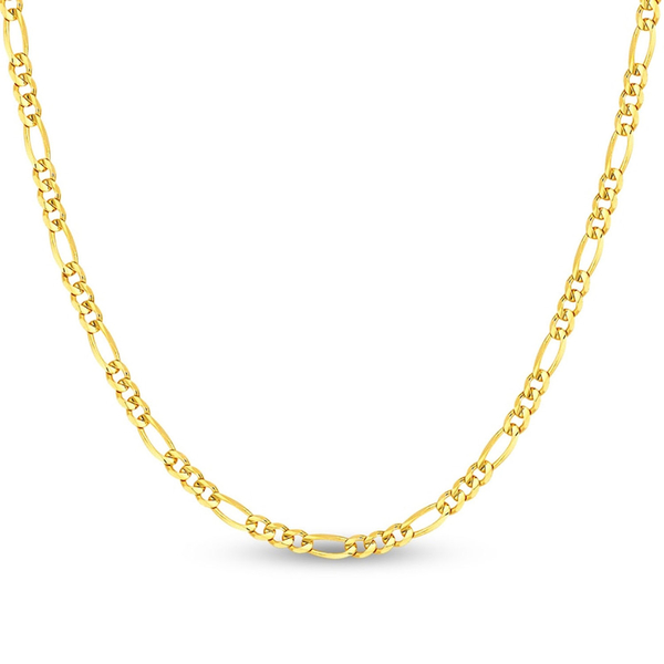 Close Out Deal- 14K Yellow Gold Figaro Necklace (Size - 20), Gold Wt 2.60 Gms