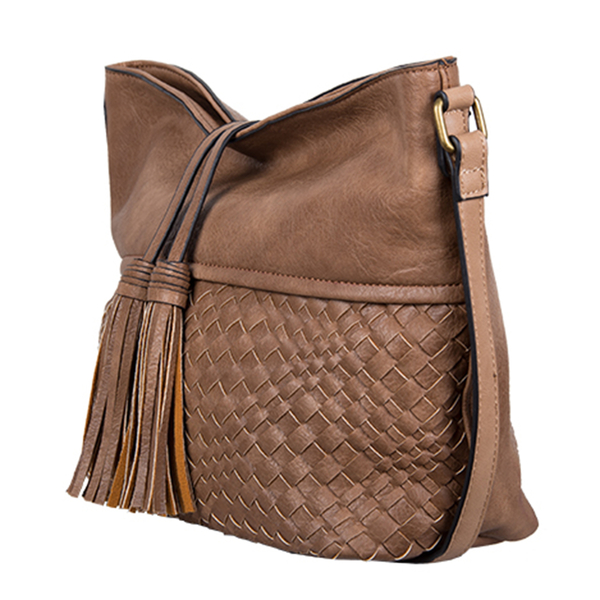 Bulaggi Collection - Hellebore Hobo Shoulder Bag with Adjustable Strap (Size 26x25x13 Cm) - Camel