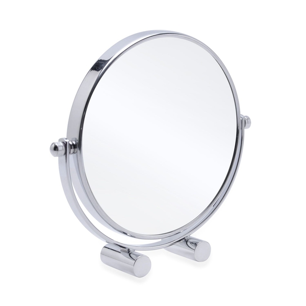 360 degree, double sided high quality compact design Mirror (Size 16.5x15 Cm)- 3 x mag.