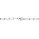 NY Close Out Deal - Platinum Overlay Sterling Silver Paperclip Necklace with Lobster Clasp (Size - 24)
