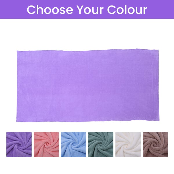 Set of 2 - Microfiber Towel (includes 1 Bath Towel - 140x70Cm & 1 Face Towel - 75x35Cm) - Lilac