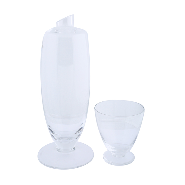 2 Piece Set - Reusable High Quality Bottle and Glass