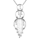 LucyQ Drip Collection - Rhodium Overlay Sterling Silver Necklace (Size 16 with 4 inch Extender) in R