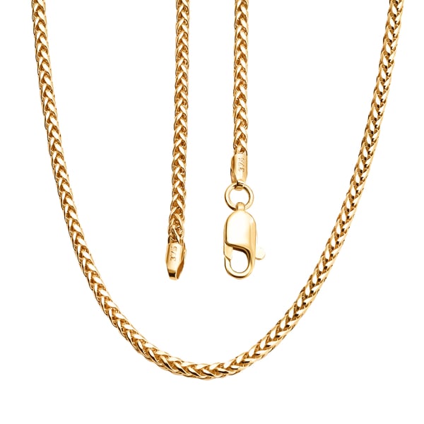 One Time Close Out - 9K Yellow Gold Spiga Chain (Size - 20) With Lobster Clasp, Gold Wt. 3.00 Gms