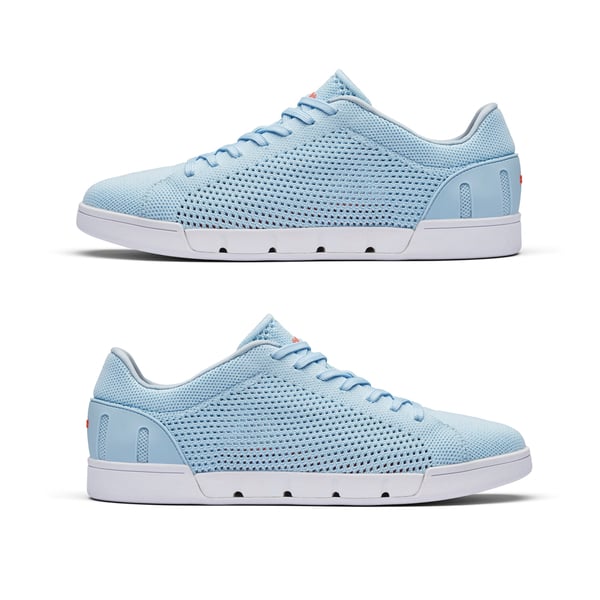 Swims Breeze Tennis Knit Womens Trainer (Size 4) - Baby Blue