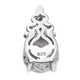 Lustro Stella Platinum Overlay Sterling Silver Pendant Made with Finest CZ 3.70 Ct