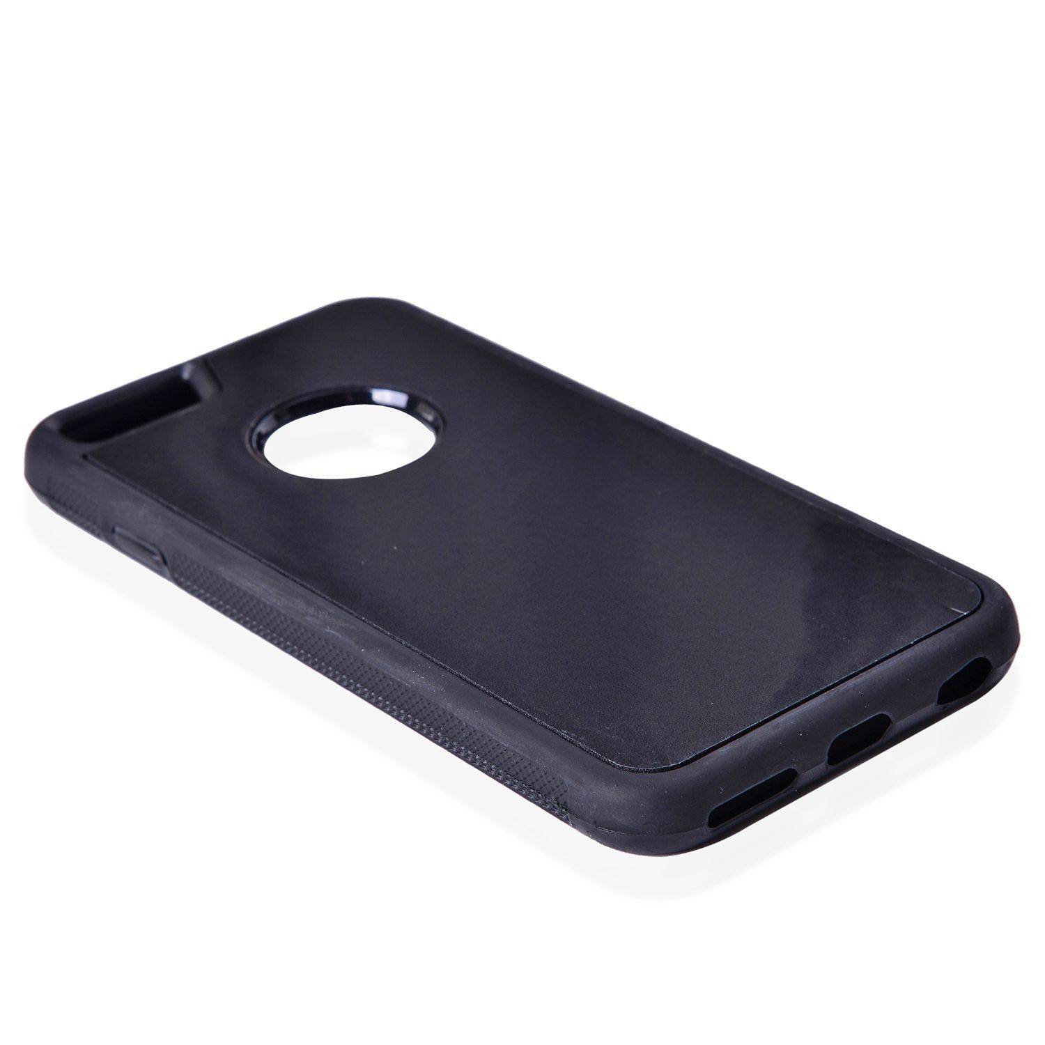 Antigravity iPHONE 6S Phone Cover Black with Logo Hole and Toughened Membrane (Size 14x7 Cm)