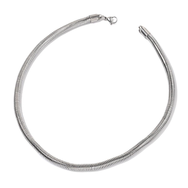 Snake Necklace (Size 20) and Bracelet (Size 8.50 with 1 inch Extender) in Stainless Steel