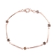 Champagne Diamond Bracelet (Size - 7.5) in Rose Gold Overlay Sterling Silver 1.23 Ct.