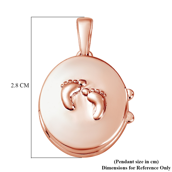 Rose Gold Overlay Sterling Silver Pendant