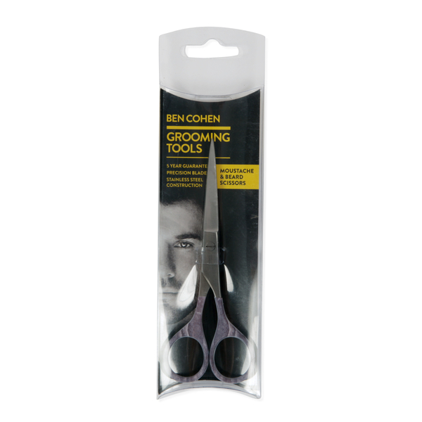 Ben Cohen Male Grooming Kit 1- Hand Nail Clipper, Moustache & Beard Scissors, Nose & Ear Hair Scissors, Moustache & Beard Comb