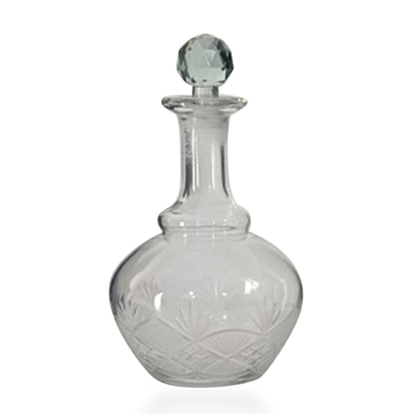(Option 2) Home Decor - Clear Glass Decanter with Stopper