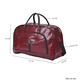 Croc Pattern Middle Travel Bag with Shoulder Strap (Size 55x20x34 Cm) - Red