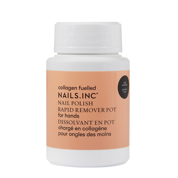 Nails Inc: Collagen Fuelled Nail Polish Remover Pot - Rose Scented (Set of 2) (Each 60 ML)
