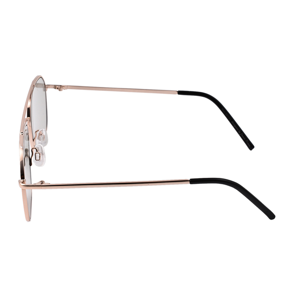 Stylish Sunglasses with Metal Frame -  Black
