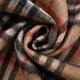 La Marey 100% Wool Check Pattern Scarf (Size 160x30 Cm) - Brown & Black