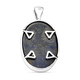 Lapis Lazuli Pendant in Platinum Overlay Sterling Silver 32.33 Ct, Silver Wt. 8.24 Gms