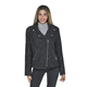 LA MAREY Tweed Coat with Pockets - Black