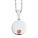 Citrine Pendant with Chain (Size 18) in Platinum Overlay Sterling Silver