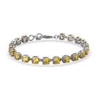 One Time Deal - Simulated Yellow Sapphire Bracelet (Size 7 with Half inch Extender)