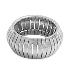 Viale Argento Rhodium Overlay Sterling Silver Ring (Size L)