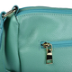 SENCILLEZ 100% Genuine Leather Crossbody Bag with Zipper Closure (Size 31x13x21cm) - Mint Green