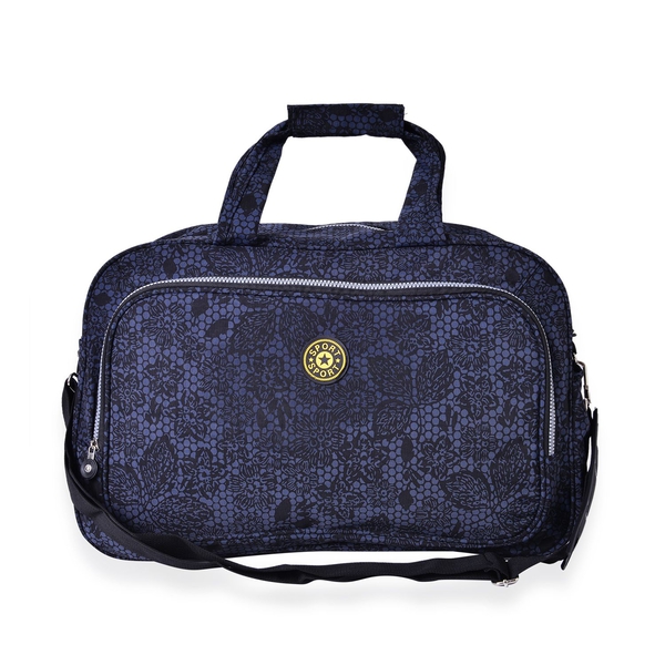 Lightweight Water Resistant Weekend Travel Bag with Adjustable Shoulder Strap (Size 47X31X20 Cm)