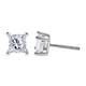 2 Carat Diamond Earrings in 14K White Gold I2 GH
