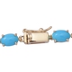 9K Yellow Gold AAA Arizona Sleeping Beauty Turquoise Bracelet (Size - 7.5) 10.00 Ct