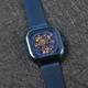 GENOA Automatic Movement Blue Dial 3 ATM Water Resistant Watch with Blue Silicone Strap