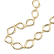 LucyQ Fluid Design Necklace (Size 20) in Yellow Gold Overlay Sterling Silver