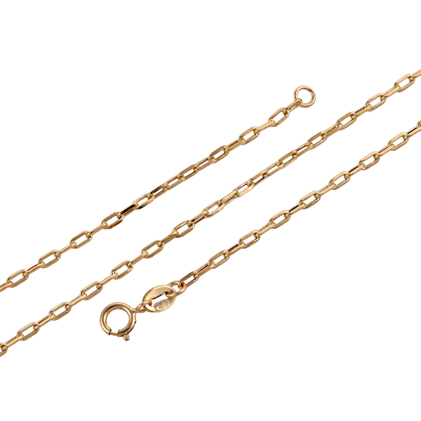 NY Close Out- 14K Yellow Gold Paperclip Necklace (Size - 20) With Spring Ring Clasp, Gold Wt 2.00 Gms