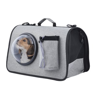 Pet Bag with Shoulder Strap - Grey