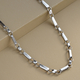 Hatton Garden Close Out Deal - Italian Made- Platinum Overlay Sterling Silver Figaro Belcher Necklace (Size - 24) With Lobster Clasp