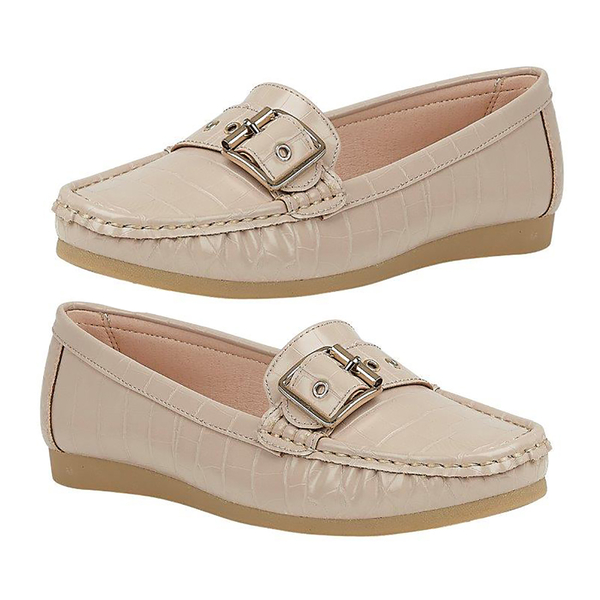 Lotus Cory Slip-On Loafers (Size 3) - Nude