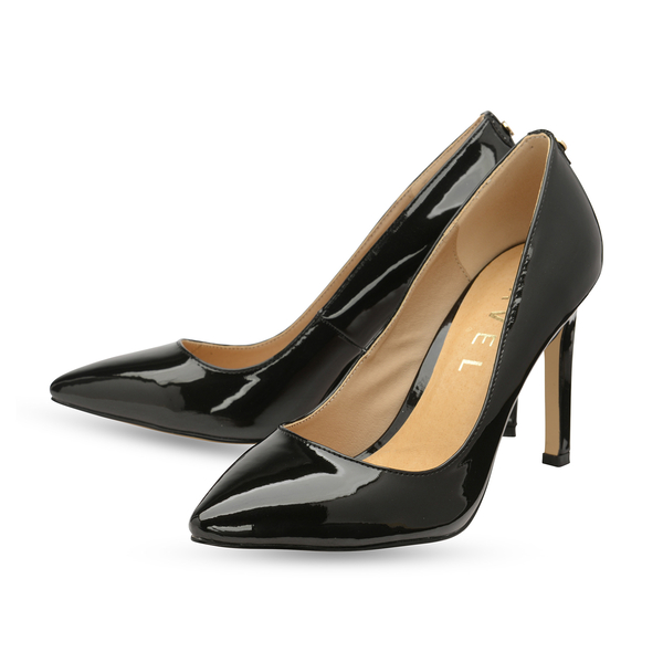 Ravel Black Edson Patent Court Shoes (Size 4)