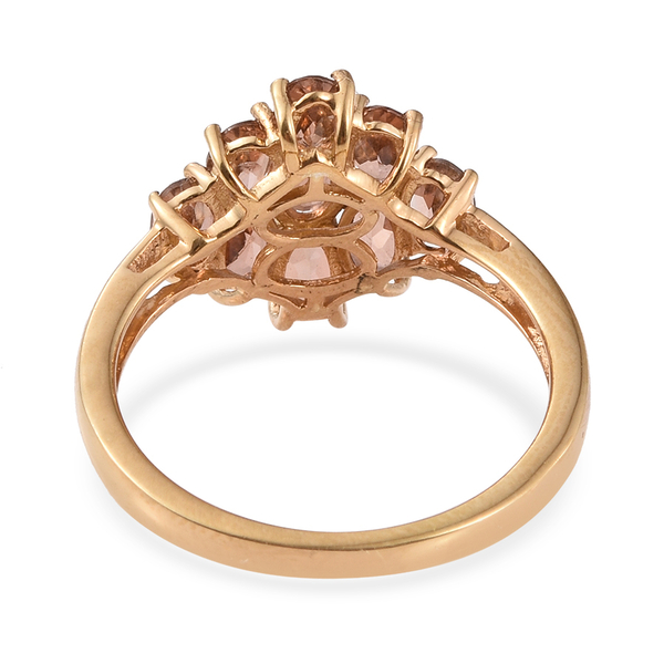 Jenipapo Andalusite (Ovl) Ring in 14K Gold Overlay Sterling Silver 2.000 Ct.