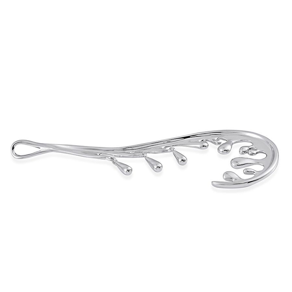 LucyQ Motion Ocean Pendant in Rhodium Plated Sterling Silver 5.77 Gms.