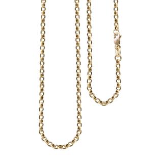 One Time Close Out Deal - Italian Made- 9K Yellow Gold Belcher Necklace (Size - 22) With Lobster Cla