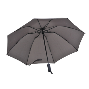 3 Fold Automatic Open Close Reverse Compact Inverted Umbrella - Grey