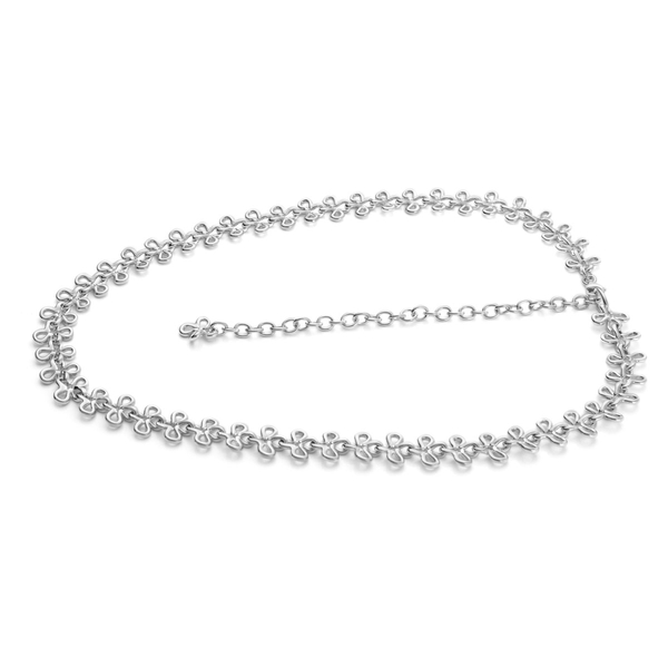 LucyQ Mini Splash Necklace (Size 20) in Sterling Silver 28.48 Gms.