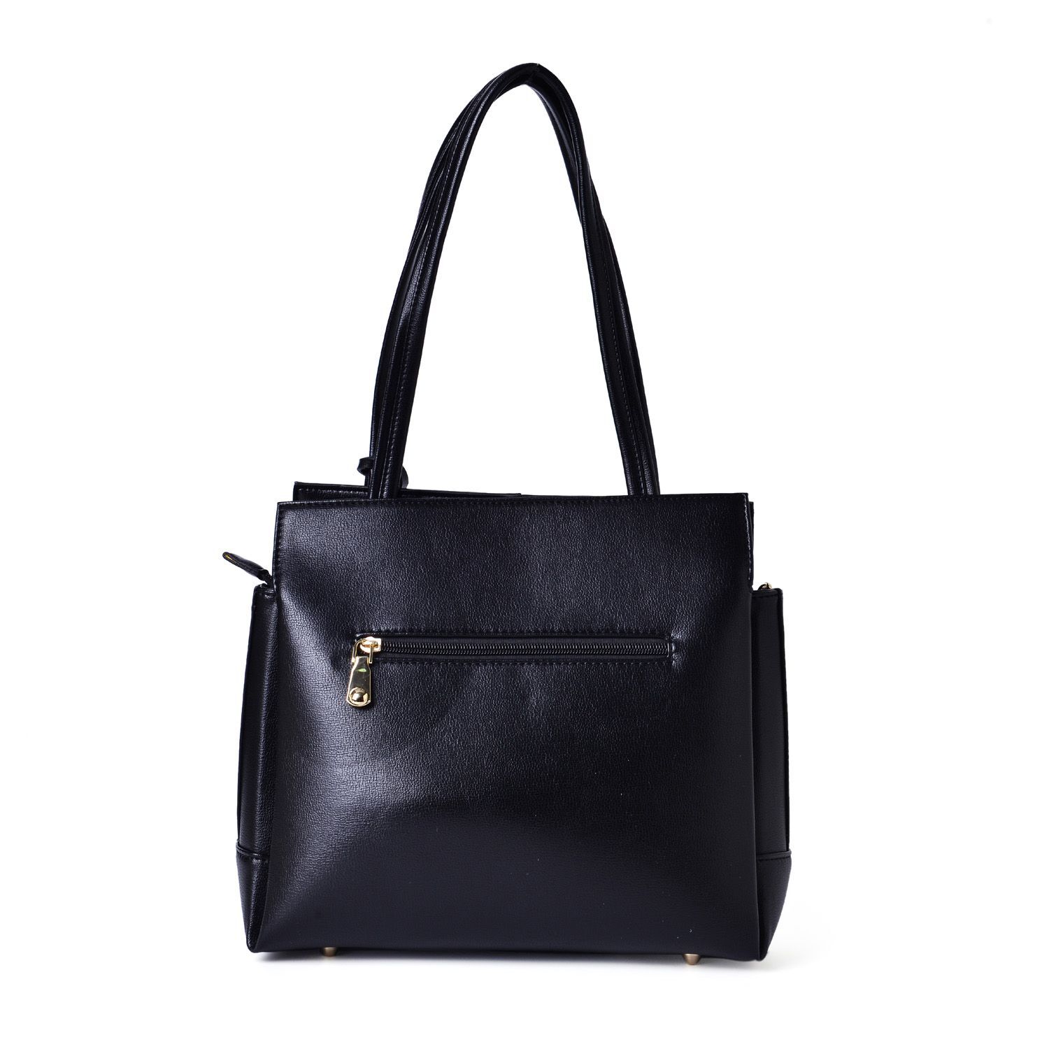 MILANO COLLECTION Citta Glamour Red Hat Lady Tote Bag with External Zipper Pocket (Size 29x27x12 Cm)