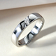 RHAPSODY 950 Platinum IGI Certified Diamond (VS/E-F) Band Ring 0.10 Ct, Platinum Wt 6.70 Gms