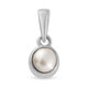 White Fresh Water Pearl Pendant in Platinum Overlay Sterling Silver