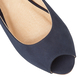 Lotus Microfibre Odina Peep-Toe Wedge Shoes (Size 3) - Navy