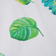 100% Waterproof PVC Table Cloth with Leaves Pattern (Size 140x137cm) - Ivory