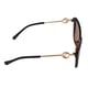 Wayfarer Sunglasses with Polycarbonate Frame Lens - Brown & Gold