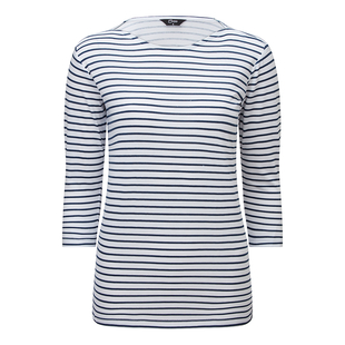 Emreco Polyester Top - White & Navy